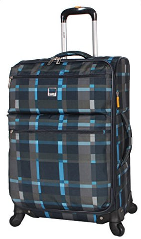 Lucas Luggage Ultra Lightweight Softside 24 Inch Expandable Suitcase With Spinner Wheels (24In, Old