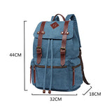Beautywill Vintage Canvas Backpack Rucksack Unisex For School Travel Hiking