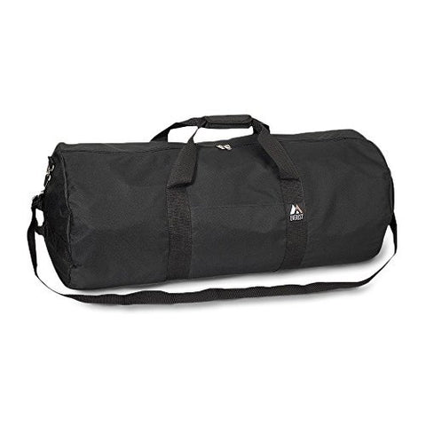 Everest Round Travel Duffel Bag, Black 30 Inch