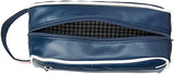 Ben Sherman Regent's Park Faux Leather Single Compartment Top Zip Travel Kit, Navy/White