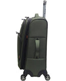 Pathfinder Presidential Carry On 21" Luggage With Spinner Wheels (21In, Olive)
