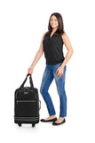 Biaggi Luggage Zipsak Boost! Expandable Carry On - 22" Expands To 28", Black