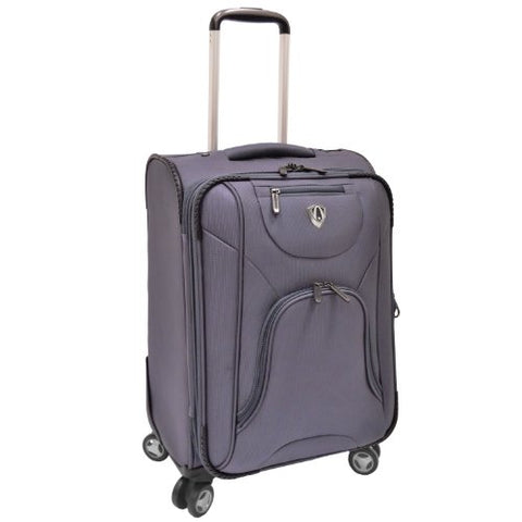 Traveler’S Choice Cornwall Lightweight Expandable Spinner Luggage - Charcoal (26-Inch)