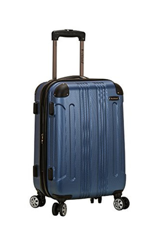 Rockland London Hardside Spinner Wheel Luggage, Blue, Carry-On 20-Inch