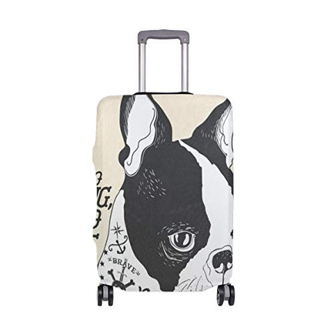 Suitcase Cover French Bulldog Luggage Cover Travel Case Bag Protector for Kid Girls