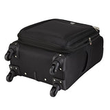 Travelers Club 18" Carry-On Spinner Luggage Constructed With Top Durable Fabric, Black Color Option