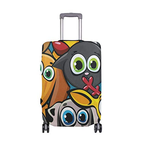 Luggage Cover Suitcase Funny Animals Luggage Cover Travel Case Bag Protector for Kid Girls Travel