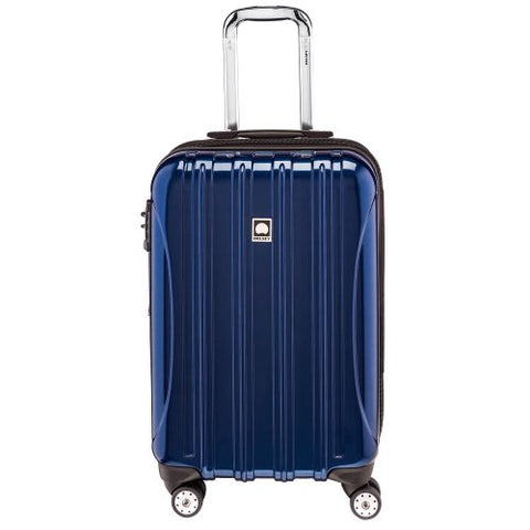 Delsey Luggage Helium Aero Carry-On Spinner Trolley, Blue, One Size