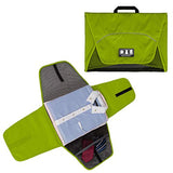 BAGSMART 17" Packing Folder Anti-wrinkle Travel Garment Bag Luggage Organizer, Green
