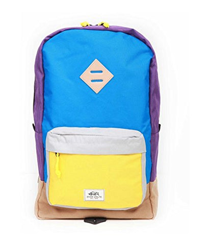 Ecko Unltd. Unisex Colorblock Pocket Everyday Backpack Blue