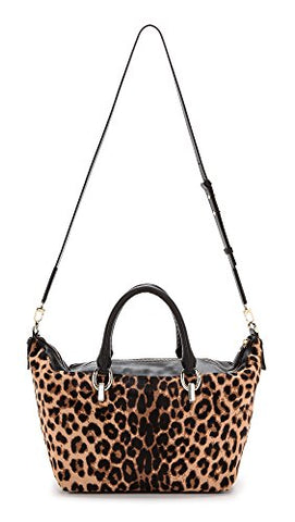 Diane Von Furstenberg Haircalf Sutra Metro Duffel Bag, Leopard
