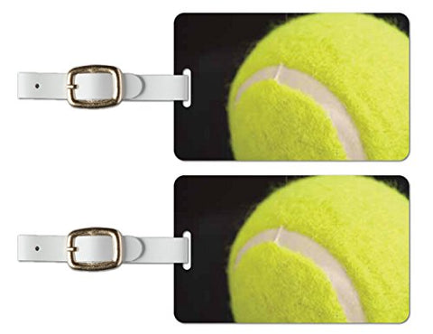 Tag Crazy Luggage Tags With A Brilliant High-Resolution Tennis Ball Image, Yellow/Black, One Size