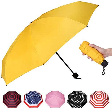 BAGAIL Compact Umbrella Quality Windproof Travel Umbrella Lightweight Totes Mini Umbrella For