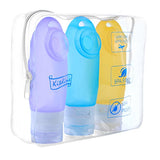 Travel Bottles Set - Kitdine Bpa Free Leak Proof Tsa Airline Approved Silicone Squeezable And