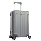 TPRC Seattel Hardside Rolling Carry-On Luggage, Silver, 20-Inch