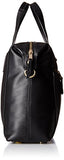 Knomo Luggage Knomo Mayfair Leather Audley 14-Inch Slim Brief Tote, Black, One Size