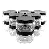 4oz Clear Plastic Jars with Labels & Spatulas & Lids (12-Pack); Straight Sided PET Low Profile BPA-Free Containers Great for Cosmetics, Kitchen, Gifts & Travel (12-Pack, Clear)