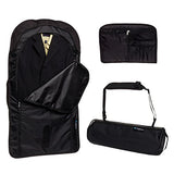 Baglane Garment Suit Bag Travel Carry On Garment Bag (Black)