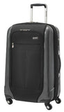 Ricardo Beverly Hills Luggage Crystal City 24 Inch Expandable Spinner Upright Suitcase, Black,