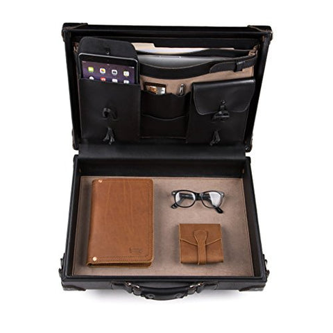 Saddleback Leather Hardside Briefcase - 100% Full Grain, Hard Shell Executive Leather Briefcase with 100 Year Warranty.