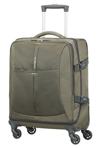 Samsonite 4Mation Spinner Duffle Hand Luggage, 55 cm, 39 Liters, Olive/Yellow/ Green