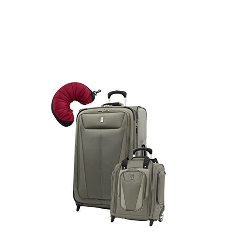 Travelpro Maxlite 5 | 3-Pc Set | Underseater & 26" Exp. Rollaboard With Travel Pillow (Slate Green)
