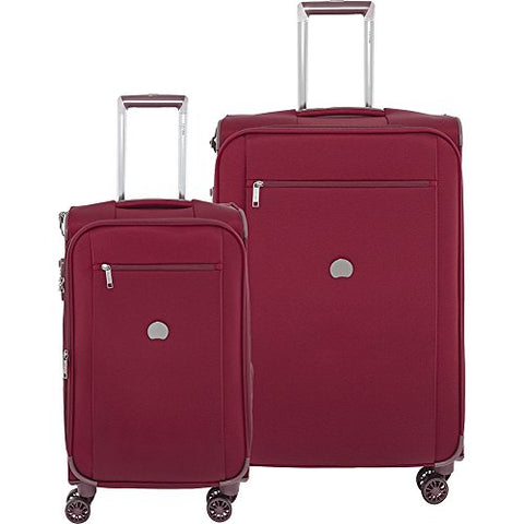 Delsey Luggage Montmartre+ 21" Carry On And 25" Lug, Bordeaux