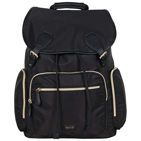 Kenneth Cole Reaction Polyester Dual Compartment Flapover 15" Laptop Backpack with Techni-Cole