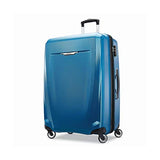 Samsonite Winfield 3 DLX Spinner 78/28 Checked Luggage, Blue (120754-1112) with Deco Gear 10 Piece Luggage Accessory Ultimate Travel Bundle