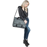 Vangoddy Chrono Grey Carrying Tote Crossbody Shoulder Bag For Dell Alienware 15 | Inspiron 15