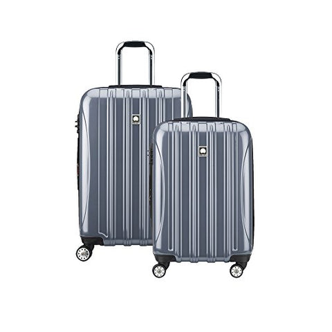 Delsey Paris Luggage Helium Aero 25 inch Spinner Suitcase Expandable Hardside with Lock, Titanium