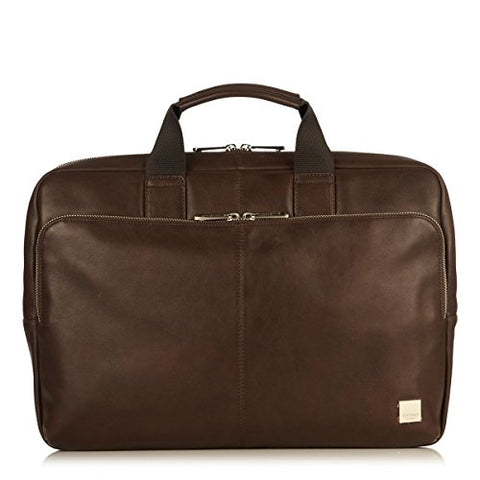 Knomo Luggage Newbury Top Zip Briefcase 11.8 X 16.1 X 4.3, Brown, One Size
