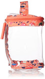 Vera Bradley Lighten up 3-1-1 Cosmetic, Polyester, Coral Meadow, One Size