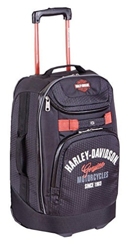 Harley-Davidson 21" Tail Of The Dragon Carry-On Wheeling Luggage, 99820 Black