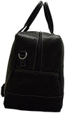 Kenneth Cole New York Leather 20" Top-Zip Duffel (Black)