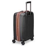 DELSEY Paris St. Tropez Hardside Expandable Luggage with Spinner Wheels, Black, Checked-Medium 24 Inch