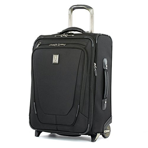 Travelpro Luggage Crew 11 20" Carry-on Expandable Business Plus Rollaboard w/USB Port, Black