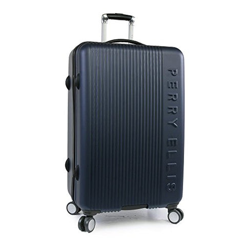 Perry Ellis Forte Hardside Spinner Check In Luggage 29", Navy