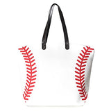 Me Plus Sports Baseball-Softball Design Tote Hand Bags / Fashion Shoulder Bags / X-Large 21 In.