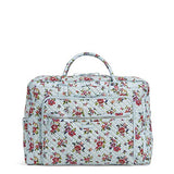 Vera Bradley Iconic Grand Weekender Travel Bag, Signature Cotton, water bouquet