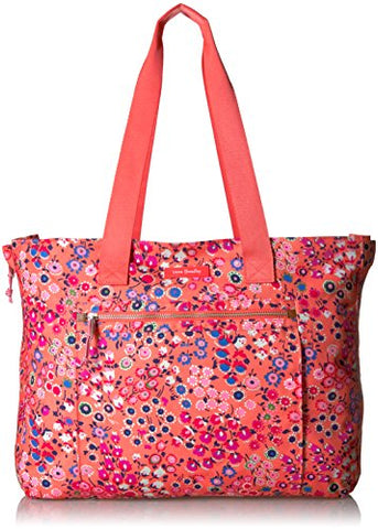 Vera Bradley Lighten Up Expandable Tote, coral meadow