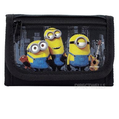 Despicable Me Minions Authentic Licensed Trifold Wallet (Black)