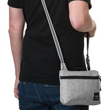 Pacsafe Slingsafe Lx50 Anti-Theft Mini Cross-Body Bag, Tweed Grey