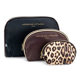 Adrienne Vittadini Cosmetic Makeup Bags: Compact Travel Toiletry Bag Set In Small, Medium And Large