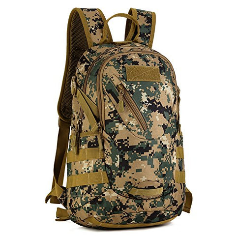 25L Military MOLLE Backpack Rucksack Gear Tactical Assault Pack School Bag for Camping (Jungle