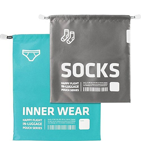 Innerwear & Socks Packing Cube - Alife Design (Gray/Blue).