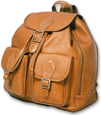 David King & Co. Double Front Pocket Backpack, Tan, One Size