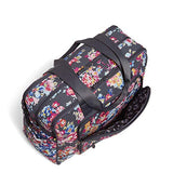 Vera Bradley Iconic Deluxe Weekender Travel Bag, Signature Cotton, pretty Posies