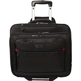Heritage Polyester Wheeled Business Case Briefcase, Black, One Size