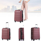 Hardside Luggage Set, Tsa Lightweight Spinner Luggage Sets, Expandable Carry On Luggage 3 Piece Set
